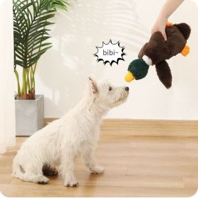 Plush Mallard Duck Dog Toy Plush Squeaky Dog Toy Crinkle Dog Toy Cute Duck Pet Toy for Small Medium-Large Pets Stuffed Animal Toy for Biting Training