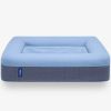 Gray Pet Bed for Dog Accessories Medium Plush Memory Foam Cushion Humans Small Sofa Supplies Products 25.0"L x 33.0"W x 6.0"Th