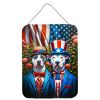 NEW All American Pit Bull Terrier Wall or Door Hanging Prints Aluminum Metal Sign Kitchen Wall Bar Bathroom Plaque Home Decor Front Door Plaque, 12x16