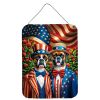 NEW All American Boxer Wall or Door Hanging Prints Aluminum Metal Sign Kitchen Wall Bar Bathroom Plaque Home Decor Front Door Plaque, 12x16