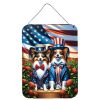 NEW All American Papillon Wall or Door Hanging Prints Aluminum Metal Sign Kitchen Wall Bar Bathroom Plaque Home Decor Front Door Plaque, 12x16