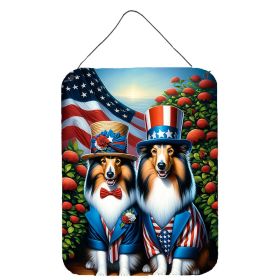 NEW All American Sheltie Wall or Door Hanging Prints Aluminum Metal Sign Kitchen Wall Bar Bathroom Plaque Home Decor Front Door Plaque, 12x16