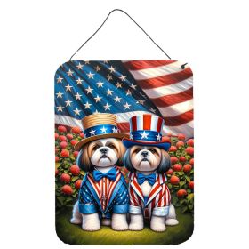 NEW All American Shih Tzu Wall or Door Hanging Prints Aluminum Metal Sign Kitchen Wall Bar Bathroom Plaque Home Decor Front Door Plaque, 12x16