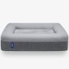 Gray Pet Bed for Dog Accessories Medium Plush Memory Foam Cushion Humans Small Sofa Supplies Products 25.0"L x 33.0"W x 6.0"Th