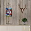 NEW All American Samoyed Wall or Door Hanging Prints Aluminum Metal Sign Kitchen Wall Bar Bathroom Plaque Home Decor Front Door Plaque, 12x16
