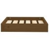 Solid Pine Wood Dog Bed - Honey Brown, No Sides   20.3"x17.3"x3.5"