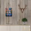 NEW All American Pit Bull Terrier Wall or Door Hanging Prints Aluminum Metal Sign Kitchen Wall Bar Bathroom Plaque Home Decor Front Door Plaque, 12x16