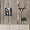 NEW All American Sheltie Wall or Door Hanging Prints Aluminum Metal Sign Kitchen Wall Bar Bathroom Plaque Home Decor Front Door Plaque, 12x16