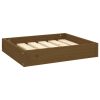 Solid Pine Wood Dog Bed - Honey Brown, No Sides   20.3"x17.3"x3.5"