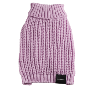 The Perfect Knit Sweater, Turtleneck (Color: Lilac, size: X Large)
