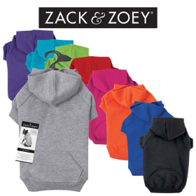 Zack & Zoey Basic Hoodie (Color: gray, size: Medium)