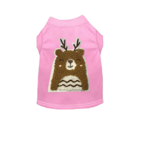 Cuddle Antler Bear (Color: pink, size: X Large)