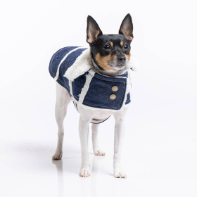 Ranch Dog Coat (Color: Sherpa Lined Denim, size: XS)