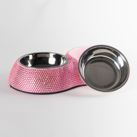 Double Dining Bowl - Choose your color (Color: pink, size: One Size)