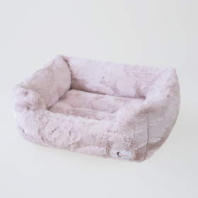 Luxe Dog Bed (Color: Blush, size: SMALL)