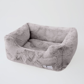 Luxe Dog Bed (Color: Taupe, size: L)