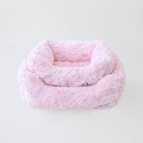 Bella Dog Bed (Color: Baby Pink, size: SMALL)