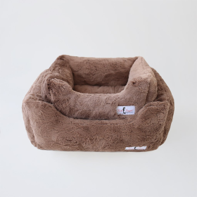 Bella Dog Bed (Color: Mocha, size: Large)