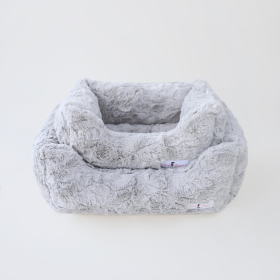 Bella Dog Bed (Color: Silver, size: Large)