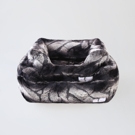 Deluxe Dog Bed (Color: Chinchilla, size: Large)