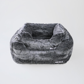Deluxe Dog Bed (Color: Granite, size: SMALL)