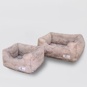 Cuddle Dog Bed (Color: Mauve, size: SMALL)