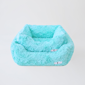 Cuddle Dog Bed (Color: Aquamarine, size: SMALL)