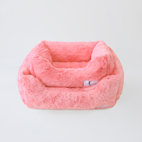 Cuddle Dog Bed (Color: Aquamarine, size: Large)