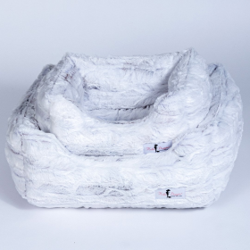 Cuddle Dog Bed (Color: Marshmallow, size: Large)