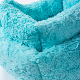 Cuddle Dog Bed (Color: Peach, size: SMALL)