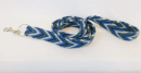 Handmade Wayuu Pet Leash (Color: Blue Pattern)