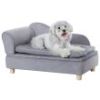 VEVOR Pet Sofa, Dog Couch for Medium-Sized Dogs and Cats, Soft Velvety Dog Sofa Bed, 81 lbs. Loading Cat Sofa, Blue