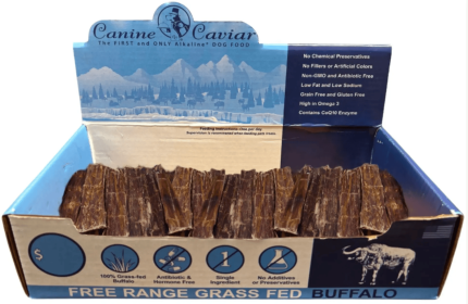 Canine Caviar Buffalo Jerky (Choices: Flats - 6" (pc))