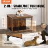 VEVOR Wooden Dog Crate Furniture with Removable Tray