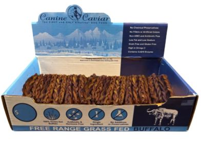 Buffalo Braided Jerky Dog Stix (size: 12")
