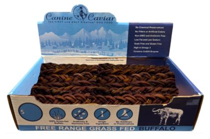 Buffalo Braided Jerky Dog Stix (size: 6")
