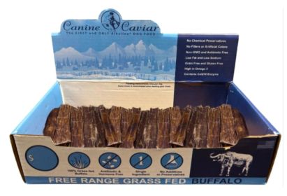 Buffalo Dog Jerky Flats (size: 6")