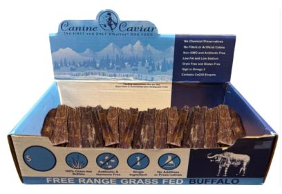 Buffalo Tripe Dog Jerky Flats - Vanilla (size: 6")