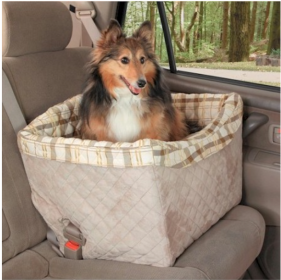 Tagalong Dog Car Seat (Color: Beige)