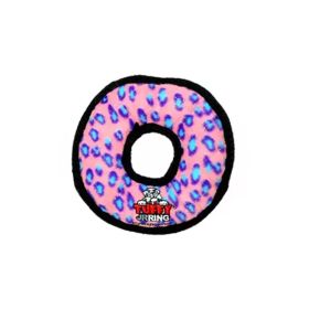 Tuffy Ring Dog Toy (Color: Pink & Spots- S)