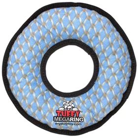 Tuffy Ring Dog Toy (Color: Blue & Chainlink - L)