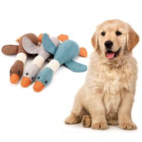 Dog Squeak Toys Wild Goose Sounds Toy Cleaning Teeth Puppy Dogs Chew Supplies Training Household Pet Dog Toys accessories (Color: BLUE)