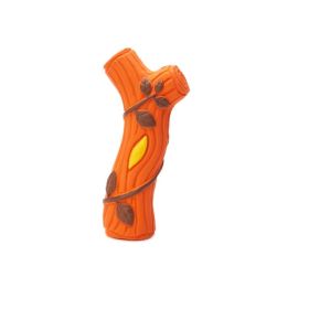 Squeaky Football Branch, Fetch and Play - Latex Rubber Dog Toy Balls, Play Chew Fetch Interactive Ball Puppies (Color: RED)