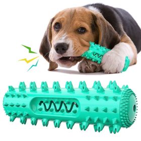 Toothbrush for Pet Dog Molar Stick Dog Chew Tooth Cleaner Brushing Stick Natural Rubber Doggy Dog Chew Toys Dog Supplies (Color: BLUE)