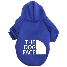 Pet Hoodie For Winter; Warm Dog Hoodie Pet Sweatshirts; Pet Clothes For Small Medium Dogs & Cats (Color: BLUE, size: L)