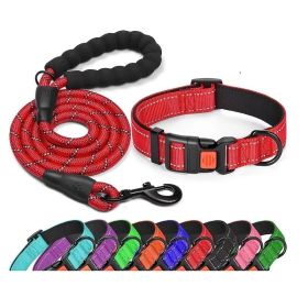 cNo Pull Dog Harness; Adjustable Nylon Dog Vest & Leashes For Walking Training; Pet Supplies (Color: RED, size: XS)