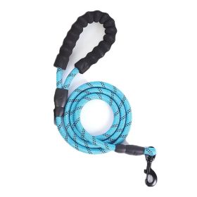 Strong Nylon Braided Dog Leash; Pet Training Running Rope; Pet Supplies Pet Leash (Color: BLUE, size: M)