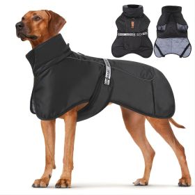 Large Dog Winter Coat Wind-proof Reflective Anxiety Relief Soft Wrap Calming Vest For Travel (Color: RED, size: 4XL)