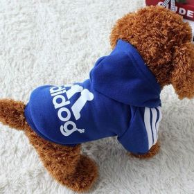Two Legged Cotton Warm Dog Hoodie (Color: BLUE, size: 7XL)
