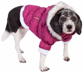 Metallic Fashion Pet Parka Coat (size: Medium)
